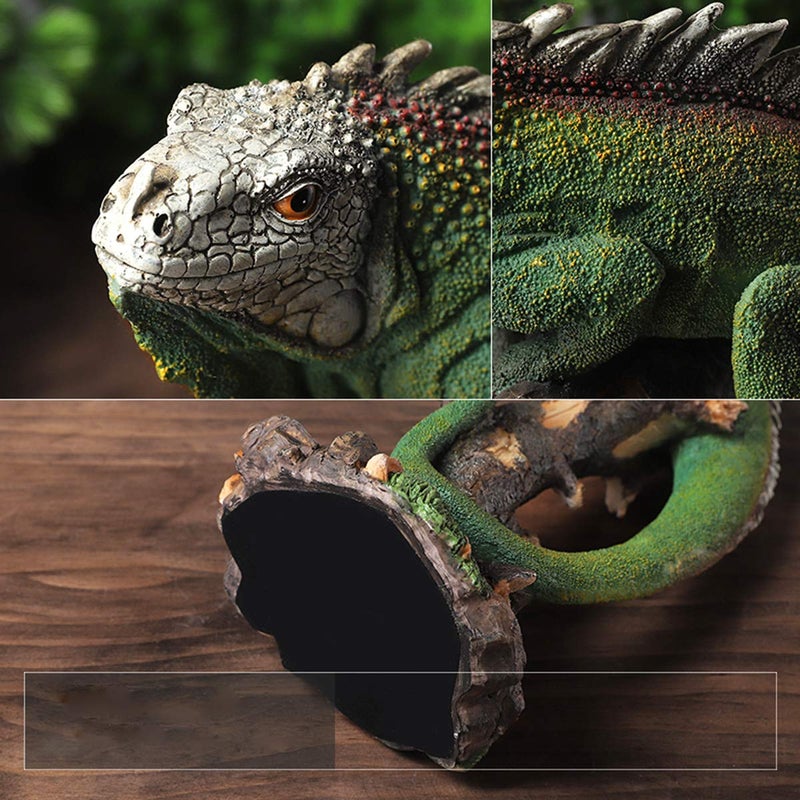 SHTWX 14 Inch Lizard Statue Resin Sculpture Decor Figurines for Home Decor Accents, Living Room Bedroom Office Decoration - Animal Sculptures Collection for Lizard Lovers - Image 5
